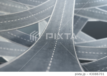 Tangled roads and highways in a chaotic. The concept of an intricate road that has no end and no 43086701