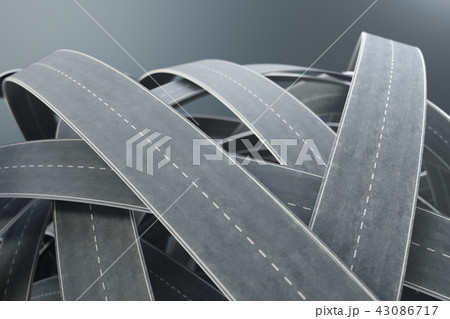 Tangled roads and highways in a chaotic. The concept of an intricate road that has no end and no 43086717