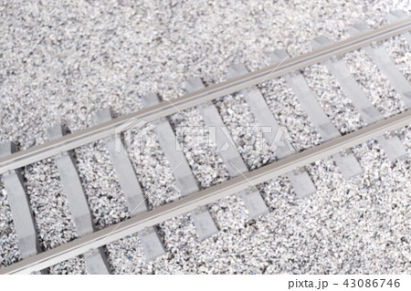 Railroad or railway, steel railway for trains. Railroad travel, railway tourism. Transportation 43086746