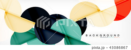 Modern geometrical abstract background - circles. Business or technology presentation design Modern geometrical abstract background - circles. Business or technology presentation design 43086867