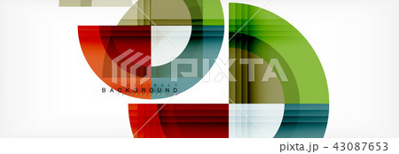 Vector circular geometric abstract background Vector circular geometric abstract background 43087653