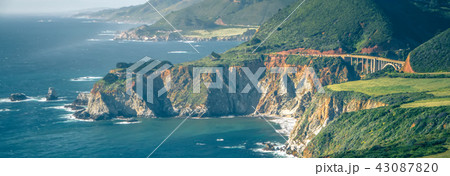 California Bixby bridge in Big Sur Monterey County 43087820