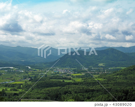 北海道 赤井川村 冷水峠からの風景 北海道 赤井川村 冷水峠からの風景 43089020
