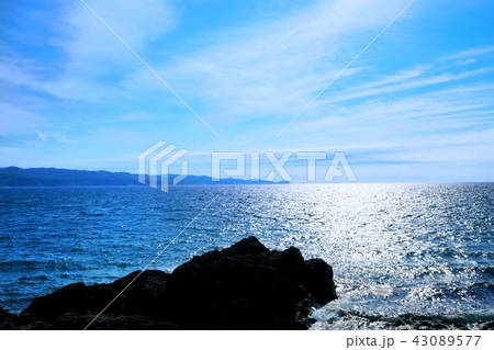 島武意海岸より神威岬 島武意海岸より神威岬 43089577