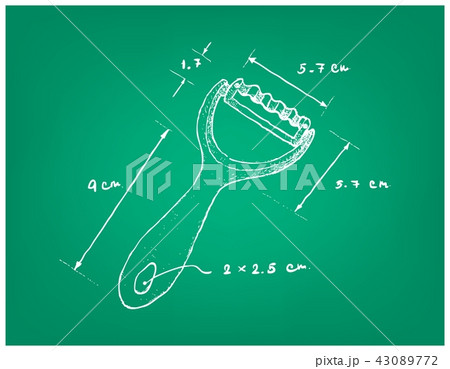 Dimension of Fruit and Vegetable Slicer Utensil Dimension of Fruit and Vegetable Slicer Utensil 43089772
