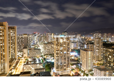 ワイキキの夜景 ワイキキの夜景 43089960