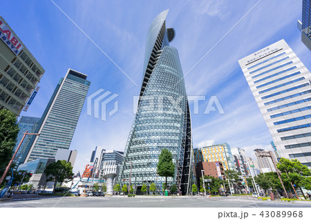 名古屋都市風景 名古屋駅前 笹島交差点 スパイラルタワーズ 名古屋都市風景 名古屋駅前 笹島交差点 スパイラルタワーズ 43089968