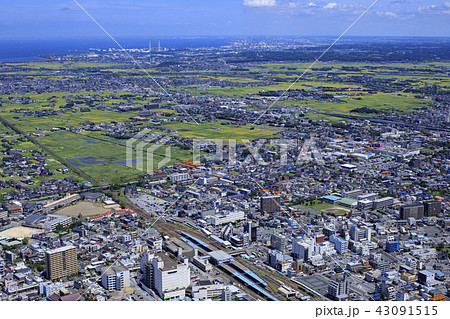 木更津と京葉コンビナート/空撮 木更津と京葉コンビナート/空撮 43091515