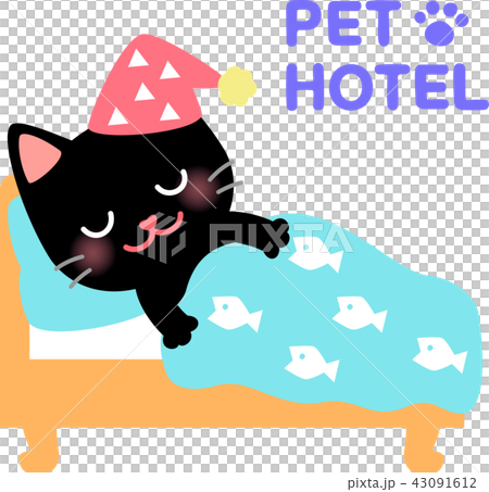 ペットホテルのイメージイラスト 43091612