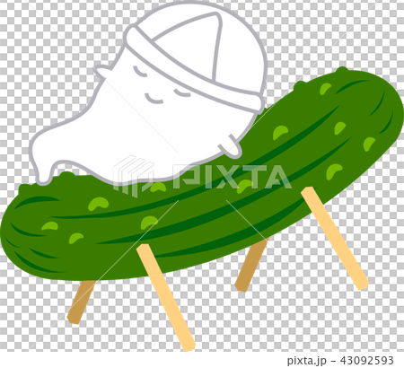 精霊馬　お盆　イラスト 43092593