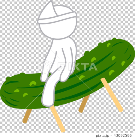 精霊馬　お盆　イラスト 43092596