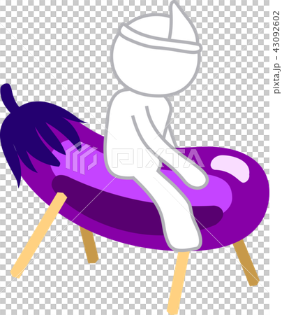 精霊馬　お盆　イラスト 43092602