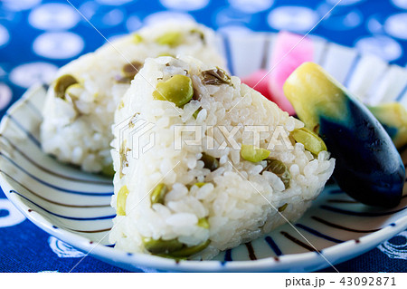 だだちゃ豆のおにぎり だだちゃ豆のおにぎり 43092871