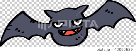 ハロウィン コウモリ イラスト かわいいのイラスト素材