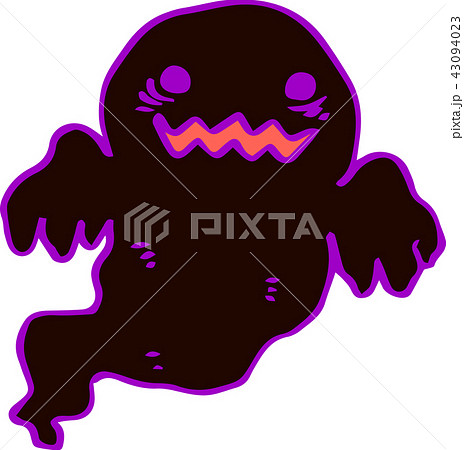 ハロウィン お化け ゴースト かわいいのイラスト素材