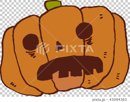 被困擾的南瓜萬聖夜逗人喜愛的桔子 被困擾的南瓜萬聖夜逗人喜愛的桔子 43094363