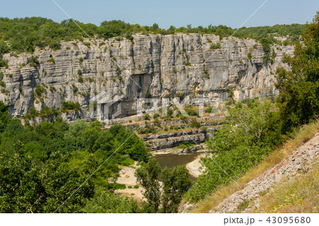 Panorama landscape with the river Ardeche 43095680