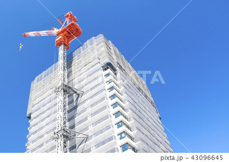 ビル・マンションの大規模建設現場　 43096645