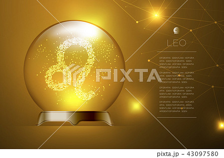 Leo Zodiac sign in Magic glass ball, Fortune 43097580