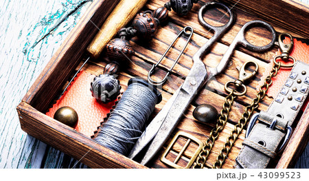 Retro jewelry and retro tools 43099523