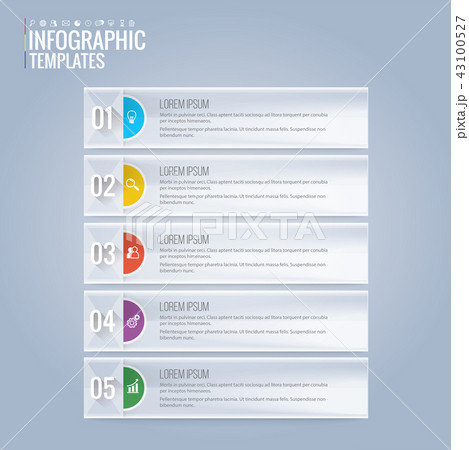 infographics template design and marketing icons 43100527