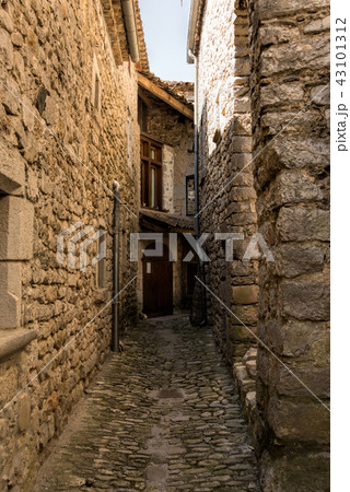 Romantic alley in the medieval village Labeaume Romantic alley in the medieval village Labeaume 43101312