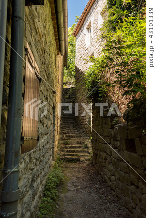 Cobblestone alley the old village of Labeaume Cobblestone alley the old village of Labeaume 43101339