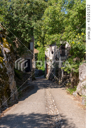Alley in the medieval village Labeaume in France Alley in the medieval village Labeaume in France 43101352