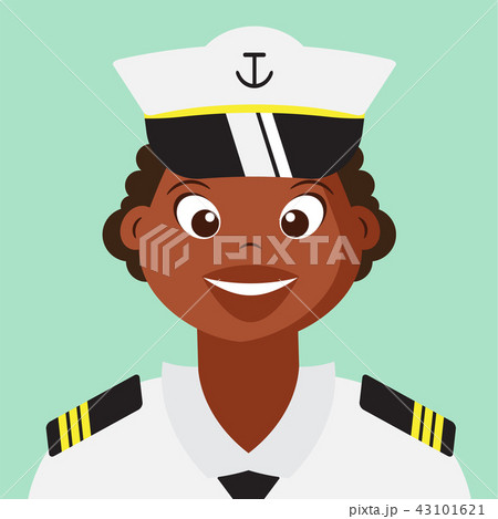 Woman Naval With Navy uniform Cartoon character Woman Naval With Navy uniform Cartoon character 43101621