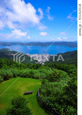 奄美大島 高知山展望台の風景の写真素材