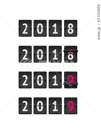 Countdown timer 2019 for New year design vector Countdown timer 2019 for New year design vector 43103668