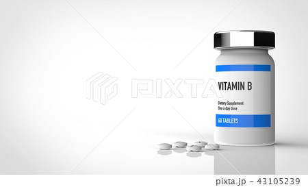 ビタミンB　サプリメント 左コピースペース 43105239