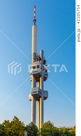 Zizkov Television Tower in Prague, Czech Republic Zizkov Television Tower in Prague, Czech Republic 43105754