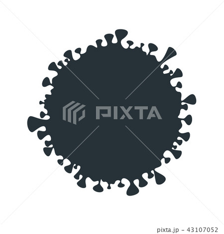 Black monster blob for Halloween sale. Discount tag and label. 43107052