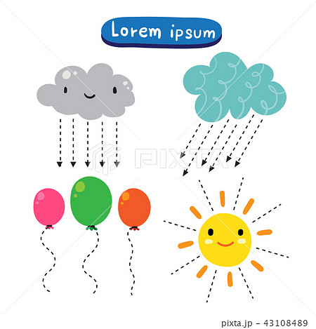 weather worksheet vector design 43108489