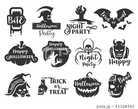 Halloween sticker label 43108565