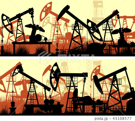 Banners with units for oil industry. Banners with units for oil industry. 43108577