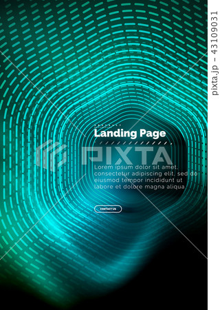 Neon glowing techno hexagon shape lines, hi-tech futuristic abstract background, landing page Neon glowing techno hexagon shape lines, hi-tech futuristic abstract background, landing page 43109031
