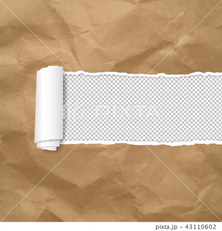 Torn Paper Edge Transparent Background 43110602