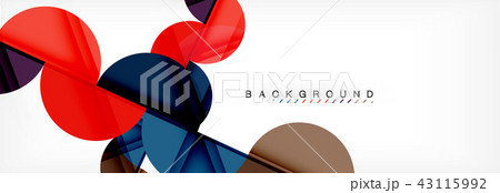 Semi circle abstract background, modern geometric pattern design. Business or technology 43115992