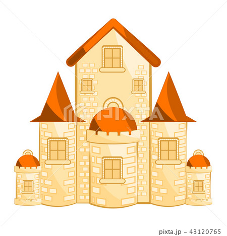 Isolated medieval castle building 43120765