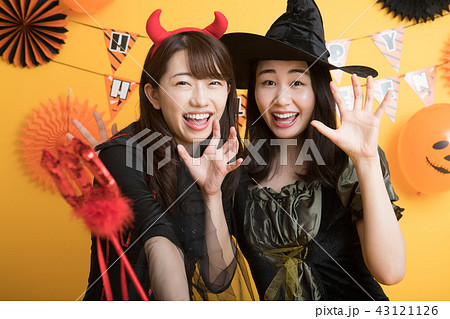 ハロウィン コスプレ パーティー 女子会 魔女 ハロウィン コスプレ パーティー 女子会 魔女 43121126