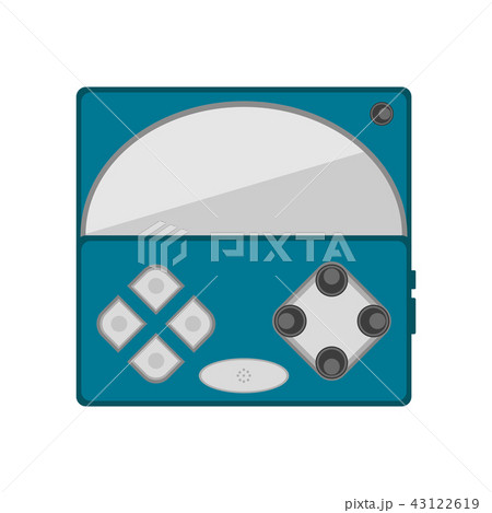 Isolated portable videogame console icon Isolated portable videogame console icon 43122619
