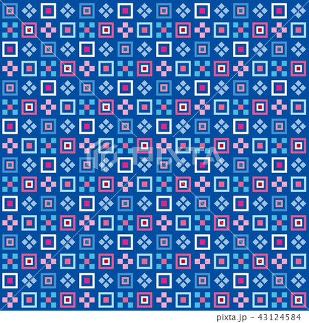 幾何学模様　スクエア 43124584