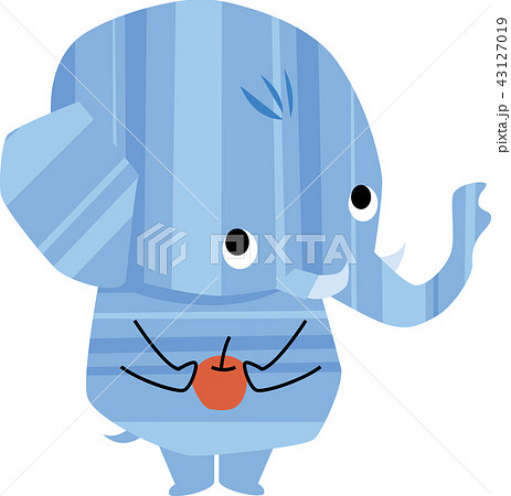 リンゴを持った子象 43127019