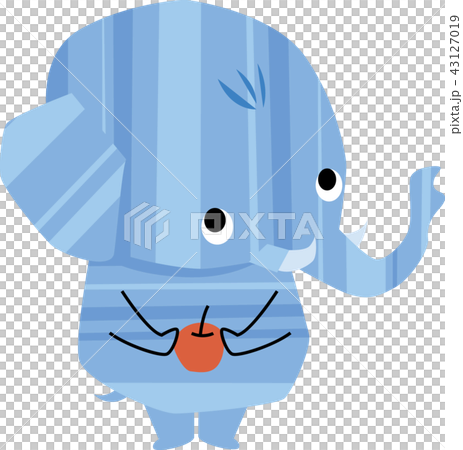 リンゴを持った子象 43127019