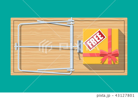 Wooden mouse trap with gift box with free sign Wooden mouse trap with gift box with free sign 43127801