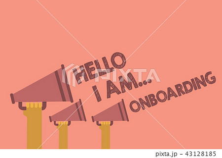 Writing note showing Hello I Am... Onboarding Writing note showing Hello I Am... Onboarding 43128185