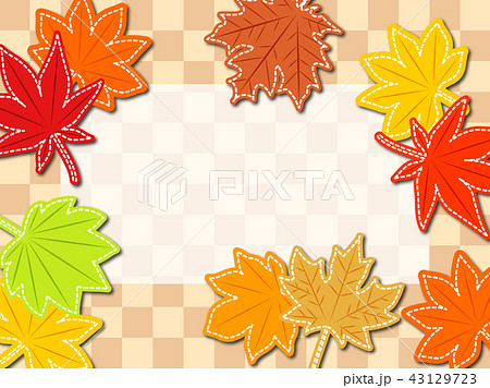 落ち葉のフレーム 43129723