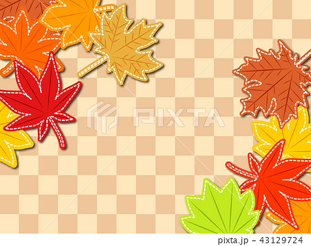 落ち葉のフレーム 落ち葉のフレーム 43129724